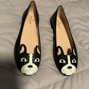New Kate Spade Boston Terrier Flats 10